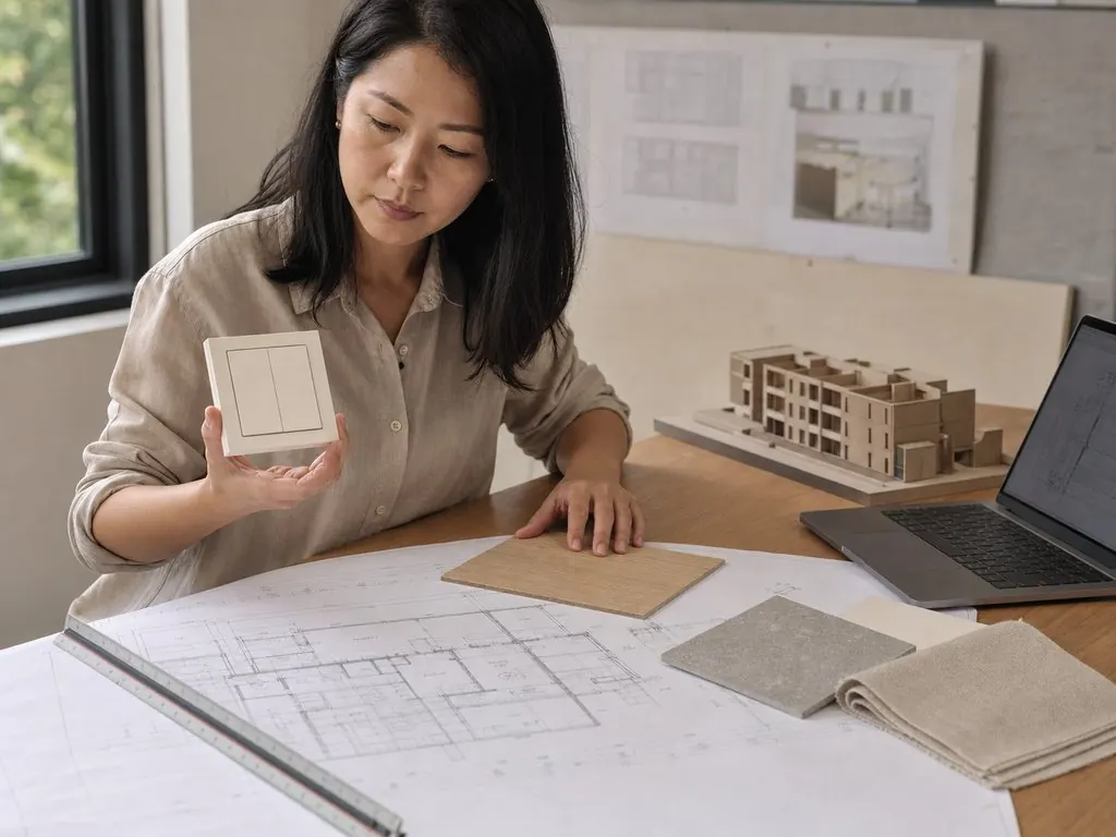 Architect working with KNX building automation on a Malaysian project