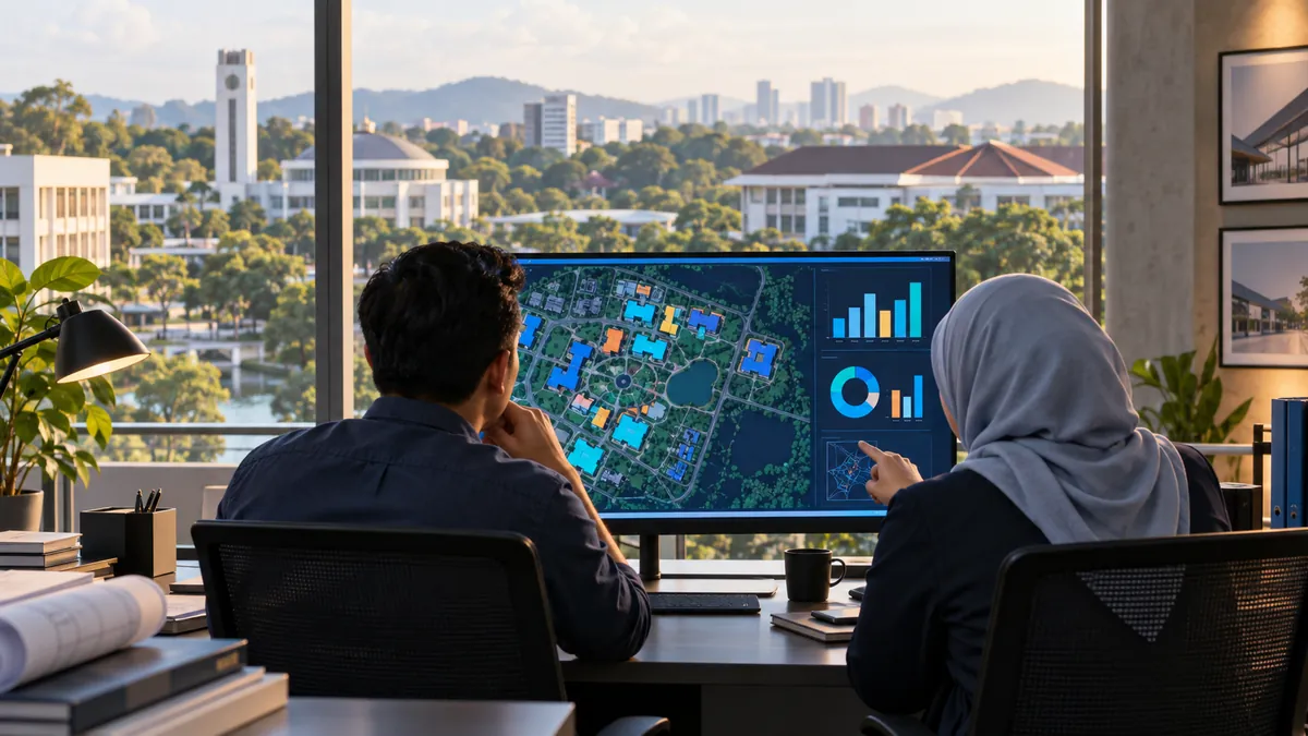 Campus-wide energy reporting, Metering per faculty for the estates office - KNX Malaysia project record