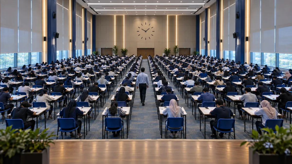 Examination and multipurpose hall, Exam, event and convocation presets - KNX Malaysia project record