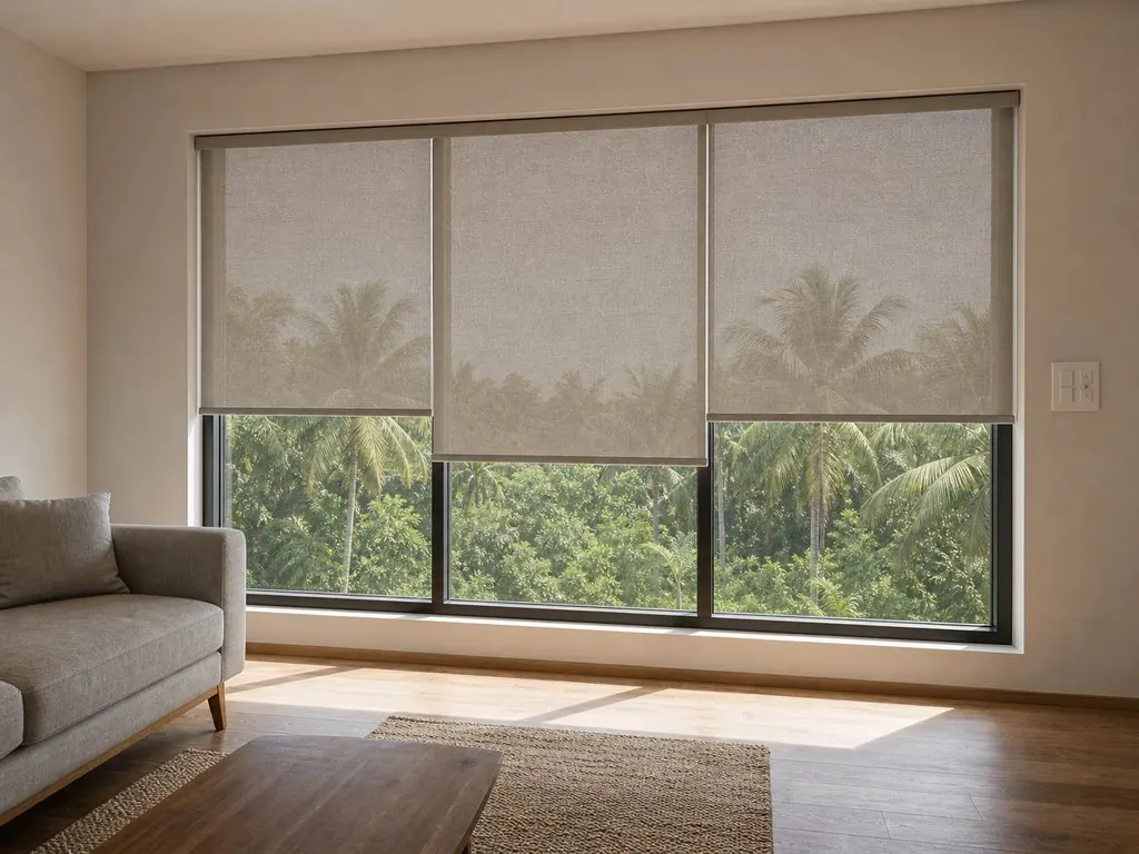 KNX Motorised shading and blinds in a Malaysian building