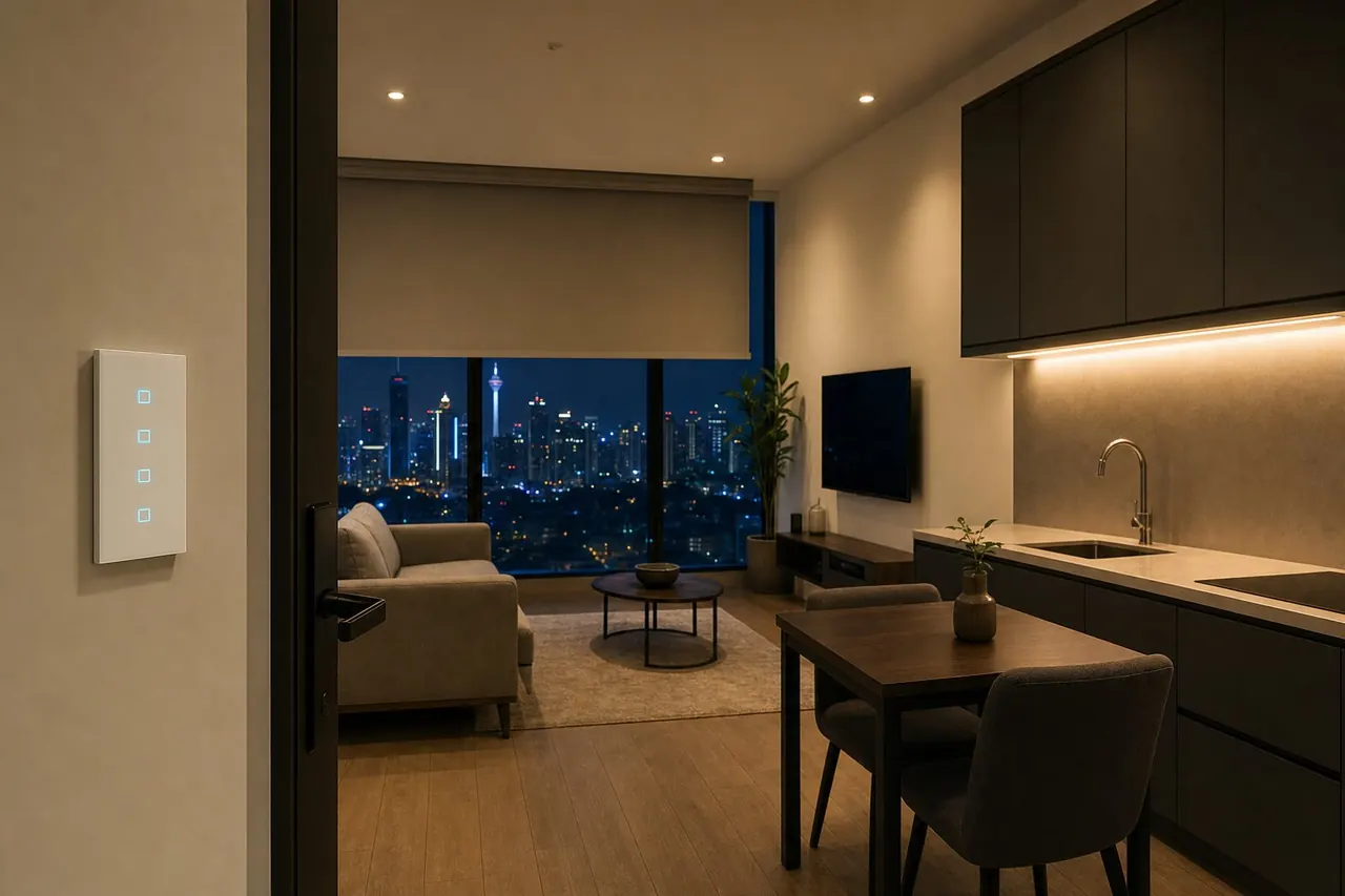 Condominium or serviced apartment, single unit KNX installation in Malaysia at RM15,000 - RM24,000
